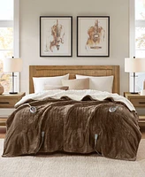Woolrich Electric Reversible Plush to Berber Blanket