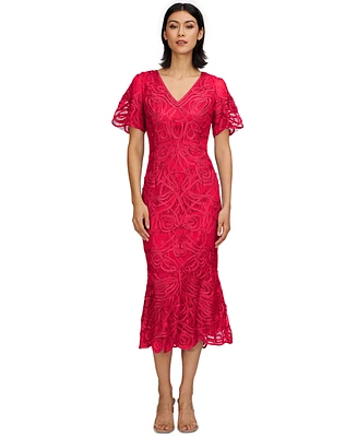 Js Collections Women's Camilla Soutache Midi Party Dress
