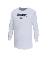 Nike Big Boys and Girls White Marquette Golden Eagles 2025 Legend Bench Long Sleeve T-Shirt