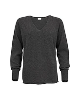 Celtic & Co. Women's Geelong Wool Slouch V-Neck Sweater