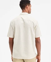 Alfani Men's Lipson Short Sleeve Geo Print Button-Front Shirt, Exclusively at Macy's