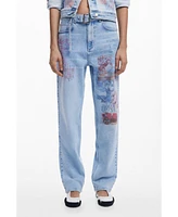 Desigual Women's Straight Hindi Jeans