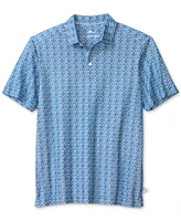 Tommy Bahama Men's Ocean Mosaic Printed Short Sleeve Polo Shirt
