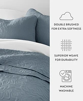 ienjoy Home Floral Stitch -Pc. Quilt Set