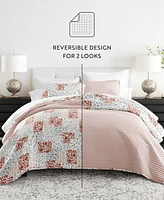 ienjoy Home Scrolled Patchwork Reversible -Pc. Quilt Set