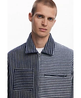 Desigual Men's Structured striped jacket