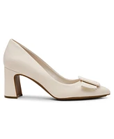 Anne Klein Women's Bentley Buckle Block Heel Pumps