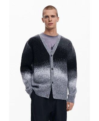 Desigual Men's Ombre knit cardigan
