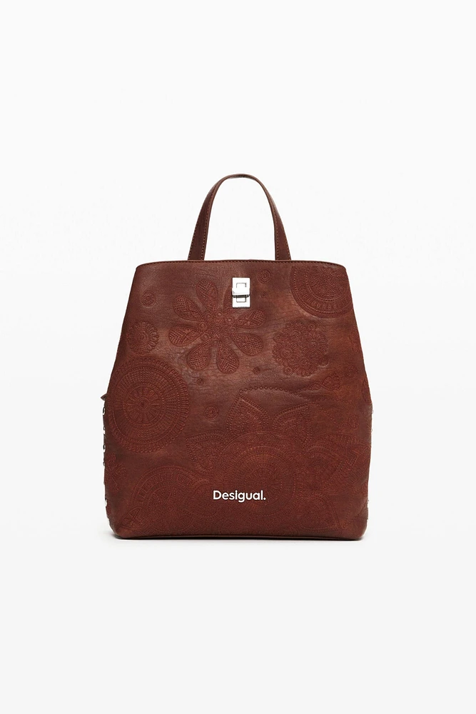 Desigual Women's Embroidered flower backpack