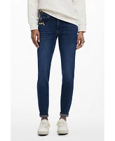 Desigual Women's Floral Skinny Jeans