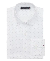 Tommy Hilfiger Men's Th Flex Regular Fit Stretch Twill Dress Shirt