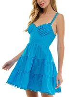 City Studios Juniors' Poplin Mini Dress