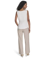 Calvin Klein Petite Solid Sleeveless Blouse