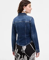 Guess Women's Annalise Denim Button-Front Shacket