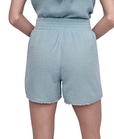 Dkny Jeans Women's Cotton Gauze Pull-On Shorts