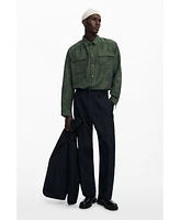 Desigual Men's Pleated trousers with contrasts
