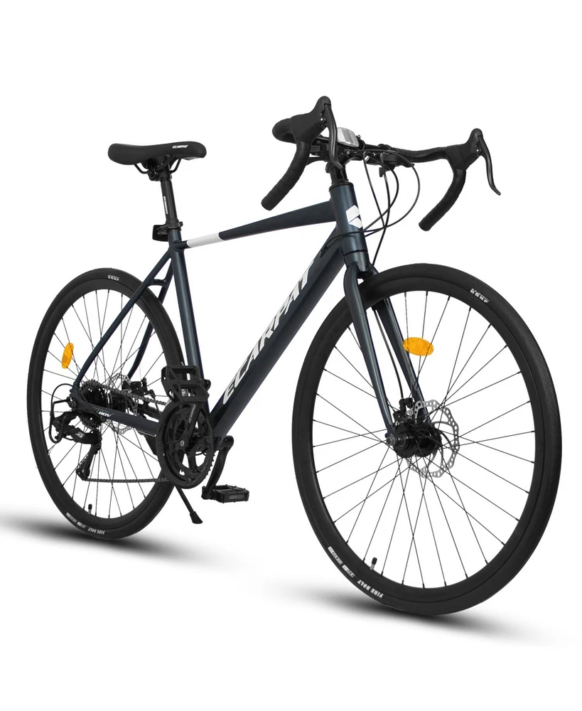 700C Road Bike: Disc Brakes, Aluminum Frame, 16-Speed, L Size