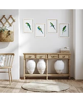 Colorful Parrots Prints St/4