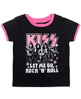 Kiss Toddler Girls 2 Pack T-Shirts