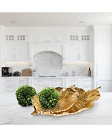Alegra Leaf Trays, Set Of 2