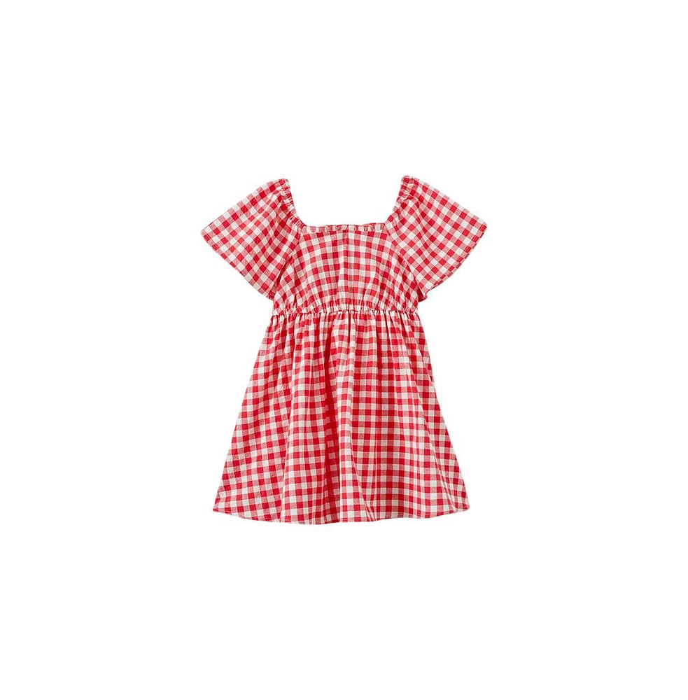 Cotton On Little Girls Penny Short Sleeve Dress