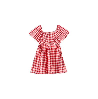 Cotton On Little Girls Penny Short Sleeve Dress