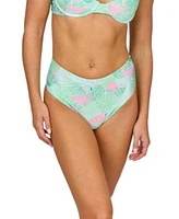 Kenny Flowers Womens High Waist Bikini Bottom