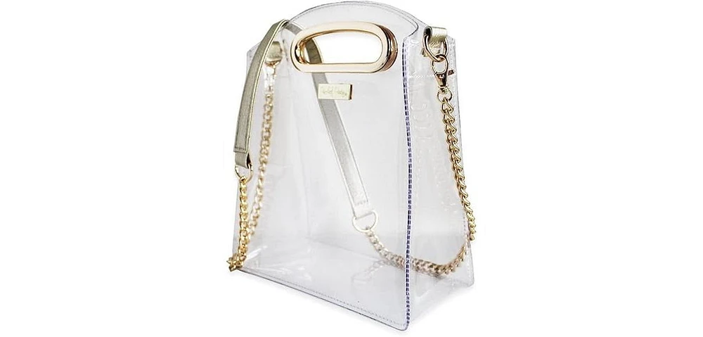 Packed Party Clear Stadium Crossbody Bag Women Fashion Clear Purse or Handbag Trendy Look for Ladies at Work, Travel, and Game Day