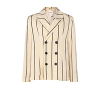 Pcfg Men's Free Heaven Kutnia Striped Oversized Blazer