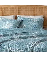 Linery & Co. Coastal Microfiber Quilt Set With Shams