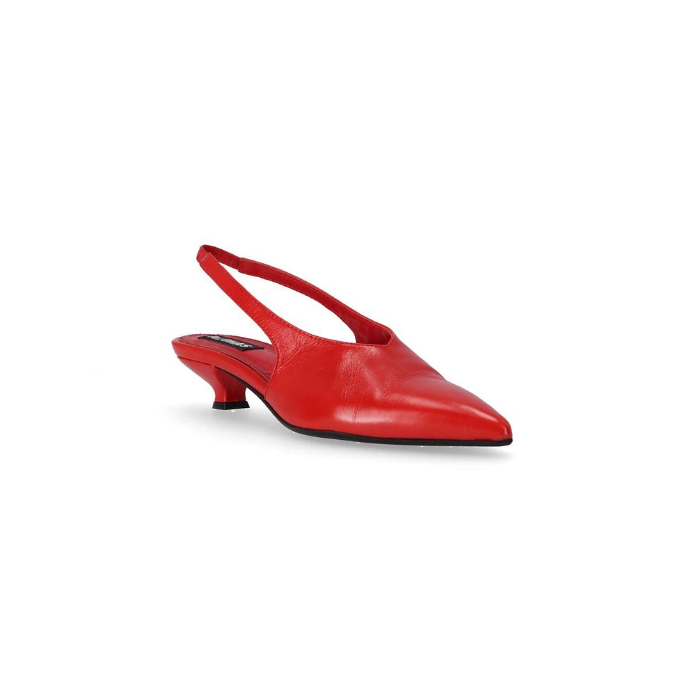 Eros Red Leather Pumps