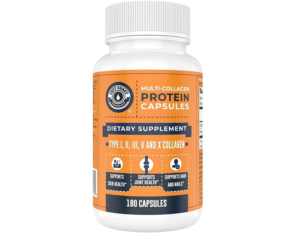 Left Coast Performance Multi Collagen Protein Capsules, 180ct