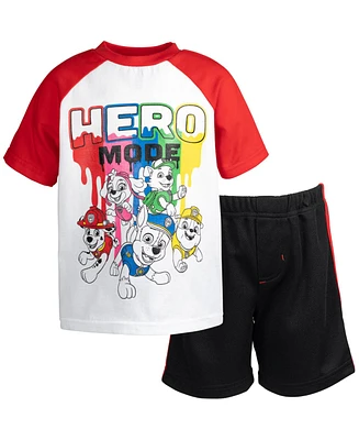 Paw Patrol Toddler Boys T-Shirt and Mesh Shorts Outfit Set