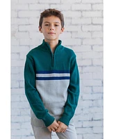 Cozeeme Half Zip Long Sleeve Sweater Toddler| Child Boys