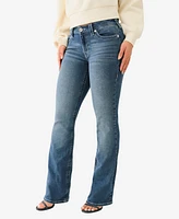 True Religion Women's Becca Crystal Wing Flap Bootcut Jeans