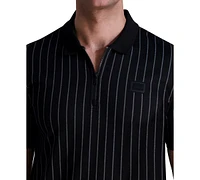 Karl Lagerfeld Paris Men's Stripe Polo Shirt