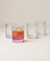 Lenox Tuscany Classics Iridescent Double Old Fashioned Glasses, Set of 4