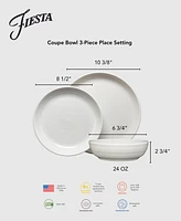 Fiesta Linen Bistro Coupe Bowl 3 Pc. Place Setting