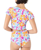 Roxy Juniors' Topanga Canyon Cropped Rash Guard