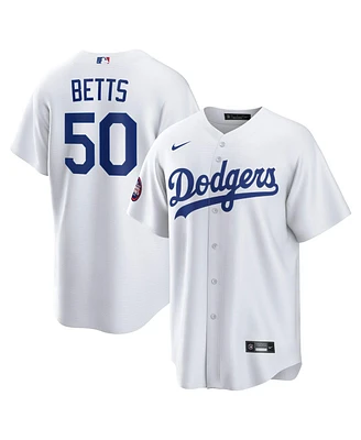 Nike Men's Mookie Betts White Los Angeles Dodgers 2025 Mlb World Tour: Tokyo Series Home Replica Player Jersey