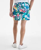 Original Penguin Men's Floral Swim Trunks