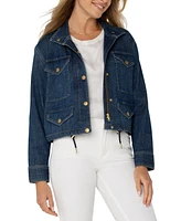 Liverpool Los Angeles Women's Cropped Cargo Jacket