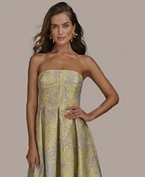 Donna Karan New York Women's Strapless Jacquard Dress