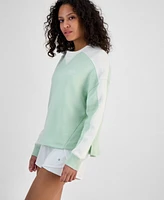 Id Ideology Women's Colorblocked Crewneck Sweatshirt, Exclusively at Macy's