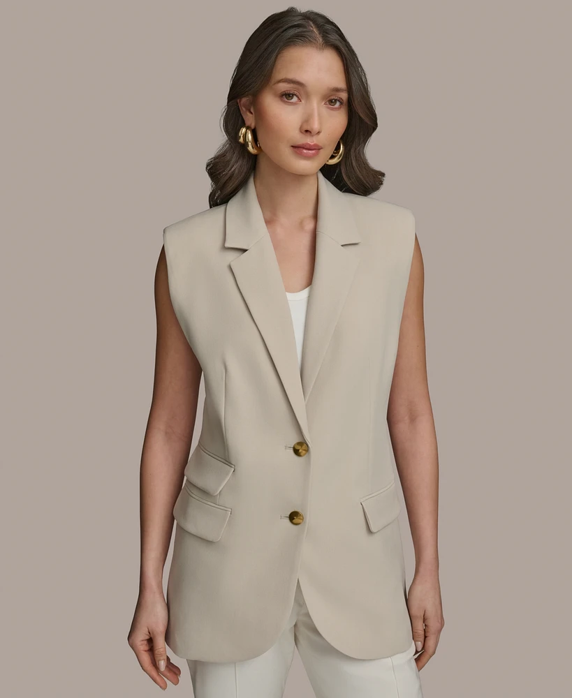 Donna Karan New York Women's Two-Button Vest
