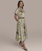 Donna Karan New York Women's Printed Cotton Shirtdress