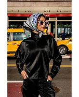 Jessie Zhao New York Double Sided Wool Silk Scarf In After Sunset