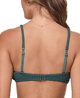 Andie Women's The Valencia Convertible-Strap Textured Weave Bikini Top