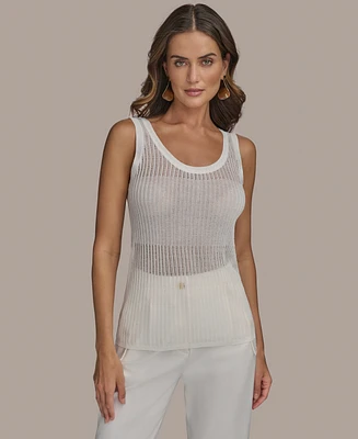 Donna Karan New York Women's Ribbed Sweater Shell