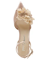 Betsey Johnson Women's Susie Flower Pointed Toe Pumps